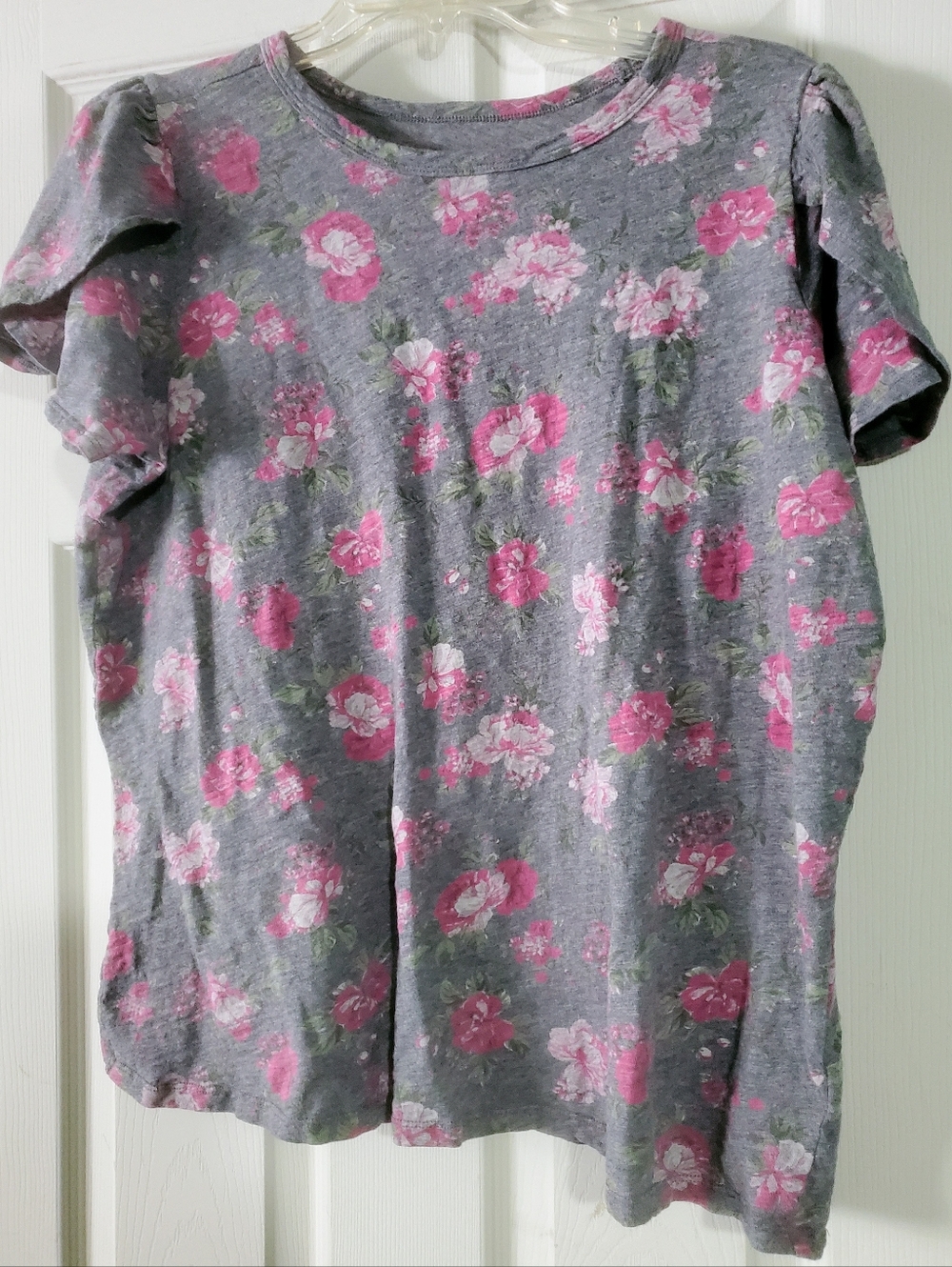 Torrid Cotton Slub Jersey Crew Neck Tulip Sleeve Tee